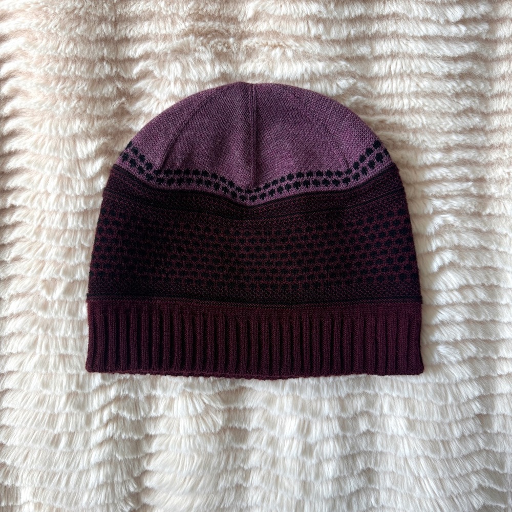 Smartwool Popcorn Cable Black Cherry Beanie